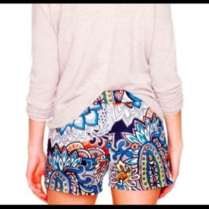 J. Crew Floral Paisley Shorts
